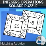 Integer Operations Square Puzzles TEKS 6.3c 6.3d CCSS 6.NS.2