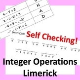 Integer Opperations Add and Subtract Negative Numbers Lime