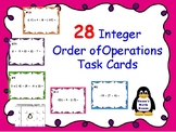 Integer Order of Operation Task Cards (Whole Numbers)