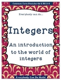 Integer Practice:  Homework or Worksheets