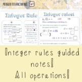Integer Rules Guided Practice with examples!