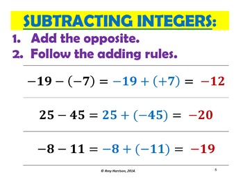 How To Add And Subtract Integers