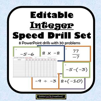 Preview of Adding and Subtracting Integers Multiplying and Dividing Integers Fluency