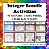 Integer Bundle-Positive & Negative Numbers {Task Cards,Puz