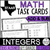 Integer Task Cards | Addition/Subtraction with Chip Models
