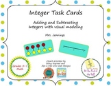 Integer Task Cards with Modeling