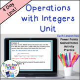 Integer Operations - Add, Subtract, Multiply and Divide In
