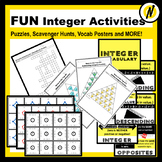 7 Fun Integer Resources - Posters, Games, Puzzles, and Oth