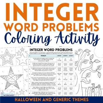 Preview of Integer Operations Coloring Page