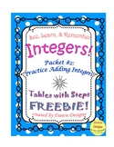 Integer Worksheet: Intro to Adding Integers #2