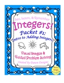 Integer Worksheet: Intro to Adding Integers