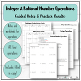Integer and Rational Number Operations - Notes & Practice