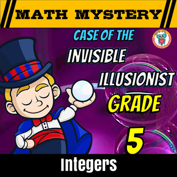 Preview of 5th Grade Integers Review: Opposites, Ordering and Comparing integers