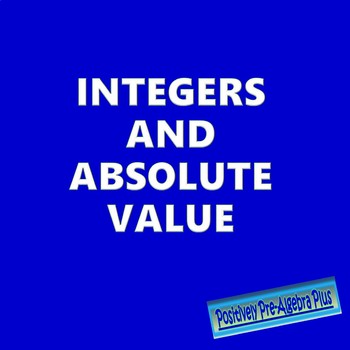 Preview of Integers & Absolute Value PowerPoint Lesson