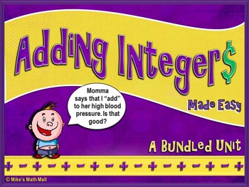 Preview of Adding Integers Made Easy (Mini Bundle)