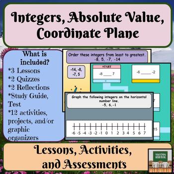 Preview of Integers Absolute Value Comparing Integers Ordering Integers Rational Numbers