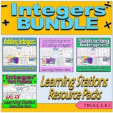 Integers Bundle - Learning Stations Resource Packs
