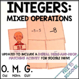 Mixed Operations with Integers Card Game