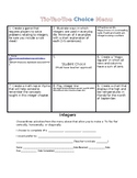 Integers Choice Board