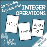 Comparing Integer Expressions Card Game