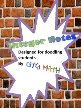 Preview of Integers: Doodle Friendly Introduction