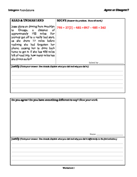 Preview of Integers: Foundations - Group Activities - Tiered