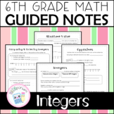 Integers Guided Notes