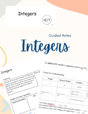 Integers Guided Notes and Slides Bundle
