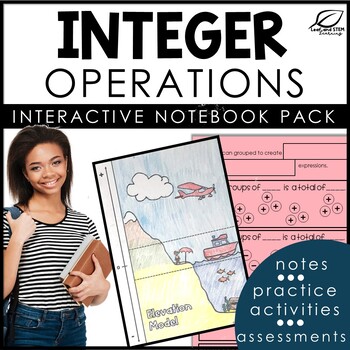 Preview of Integers Interactive Notebook Set | Integer Operations