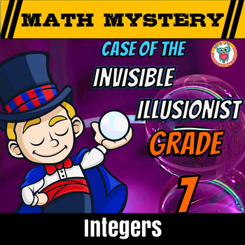 Preview of Integers Math Mystery Activity - Add, Subtract, Multiplying & Dividing Integers