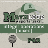 Integers Mixed Printable & Digital Activity - Golf Mathlete