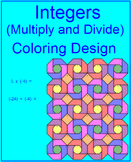 Integers - Multiply and Divide Coloring Activity