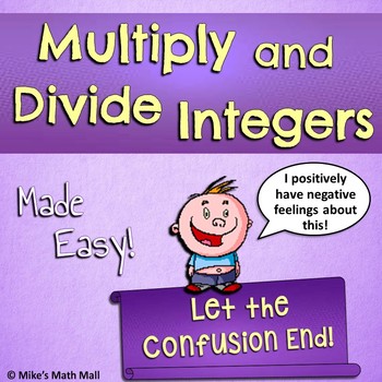 Preview of Multiplying and Dividing Integers Made Easy (Mini Bundle)