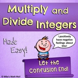Multiplying and Dividing Integers Made Easy (Mini Bundle)