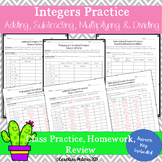 Integers Operations Review
