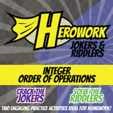 Integers Order of Operations Printable Activities - Herowo
