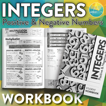 Preview of Integers - Positive & Negative Numbers: Student Workbook