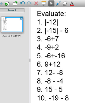 Preview of Integers Properties Addition Subtraction