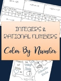 Integers & Rational Numbers Coloring Activity