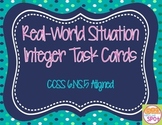 Integers: Real World Situations CCSS 6.NS.5 Aligned**