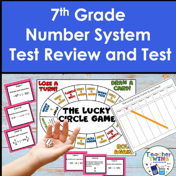 Preview of 7th Grade Integers and Rational Numbers Review Game and Assessment