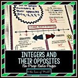 Integers and Their Opposites No Prep Note Page