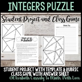 Integers Student Project-Classroom Game-Puzzle Creation