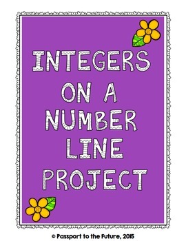 Preview of Integers on a Number Line Project