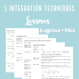 Integral Calculus Lessons: 5 Integration Techniques (Fille