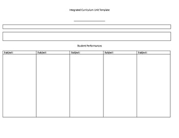 Preview of Basic Integrated Curriculum Planning Document for Art