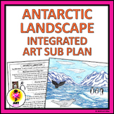Integrated Elementary Art Sub Plan Lesson - Antartica, Ant