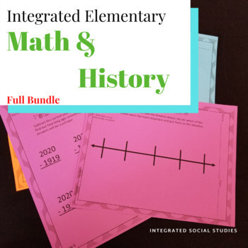 Preview of Integrated Elementary Math & History Bundle
