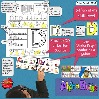 FREE Integrated Letter ID, Phonics, Reading, Handwriting: Daily Work ...