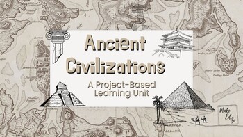 Preview of Integrated Project-Based Learning (PBL) Unit: Ancient Civilizations Exhibit